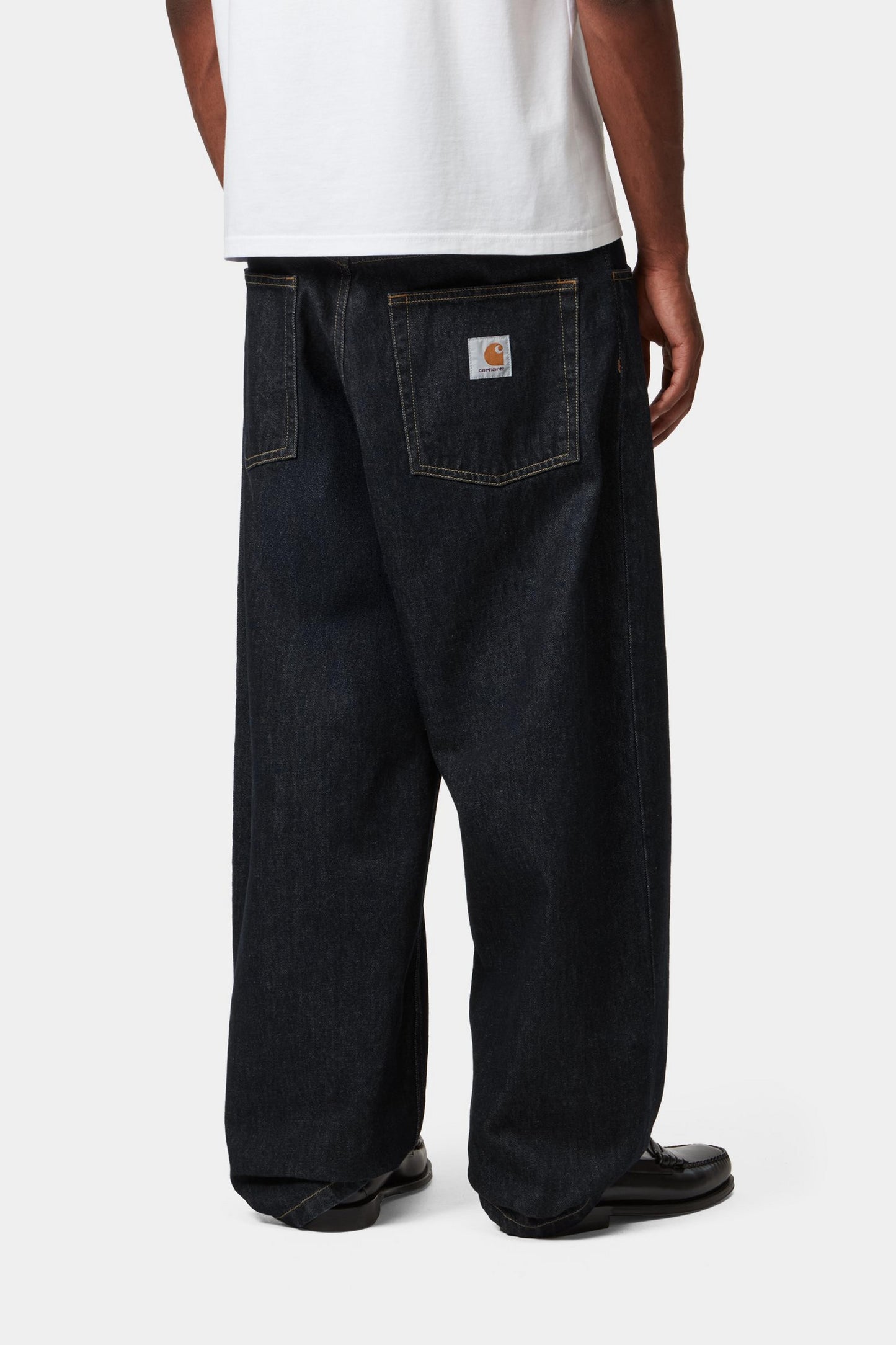 Carhartt WIP Newel Pant – Dark Denim with Contrast Stitching