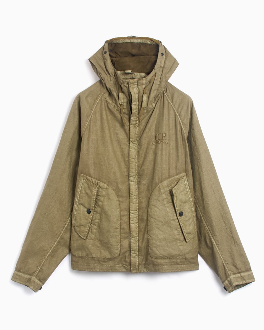 C.P. Company Linen Wax Goggle Jacket